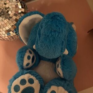 Blue plush elephant